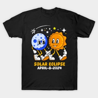 Moon Sun Solar Eclipse 2024 Totality April 8 T-Shirt